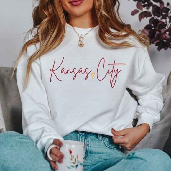 Sweatshirt Kansas City Sweatshirt Kansas City Football Sweatshirt 05 - Picture 1 of 5